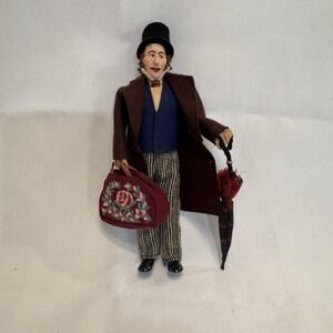 vtg dansk turistvare‎ carpetbag man doll